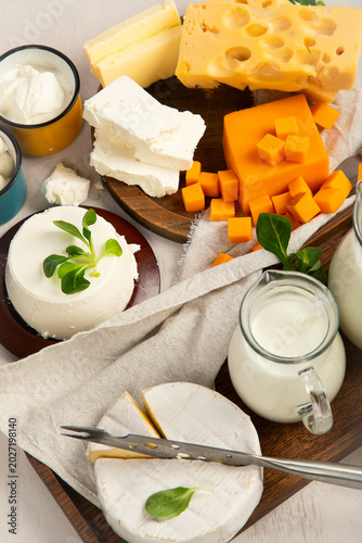 Fresh dairy products.
