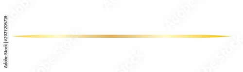 Quadro em tela Elegant Gold Gradient Divider Line Isolated on Transparent Background PNG Elemen