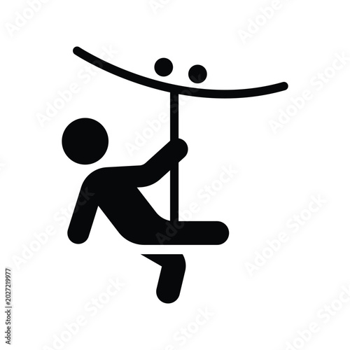 Zip Line Icon