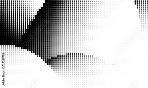 Black and White Halftone Dot Vector Background