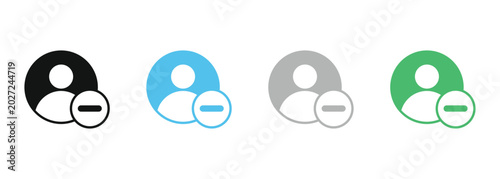 Canvastavla Delete user icon collection