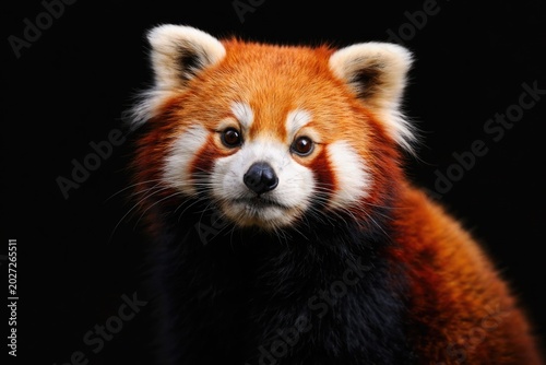 Artistic portrait of red pa...