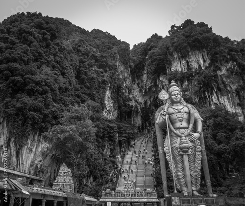 Photography Lord Murugan Statue at the entrance of Batu Caves in Kuala Lumpur, Malaysia