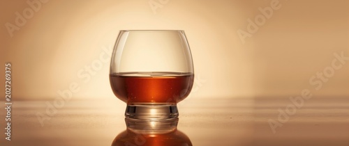 Brandy glass close up showc...