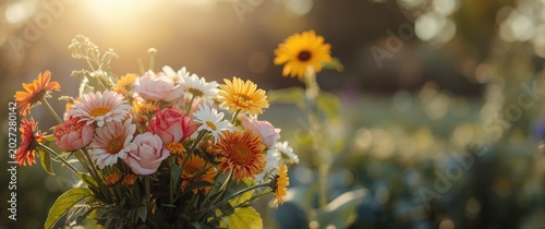 Bright bouquet of varied fr...