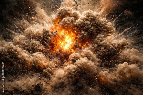 Simulation of a dust explos...