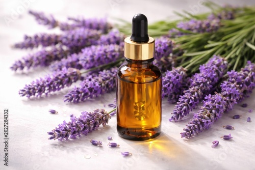 Natural lavender oil contai...