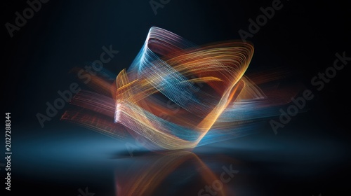 abstract concept, smooth shapes, fluid geometry, modern aesthetic, geometric flow