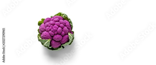 Bright violet cauliflower h...