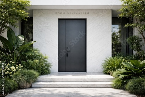 Minimalist steel door insta...