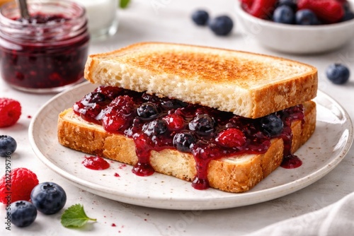 Appetizing sandwich with mi...