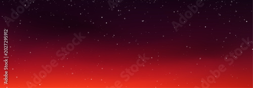 Tableau sur toile Night sky filled with sparkling stars and distant galaxy lights
