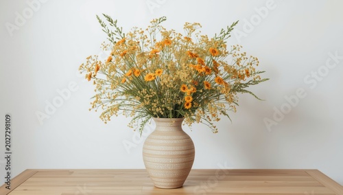 A decorative vase filled wi...
