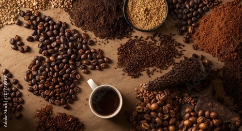 Assortment of coffee variet...