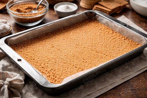 Metal baking sheet lined wi...