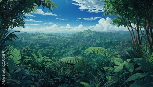 Anime drawing of a vast tro...
