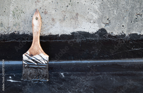 Foto Brush used for liquid membrane application