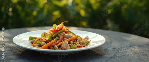 Asian salad featuring fresh...