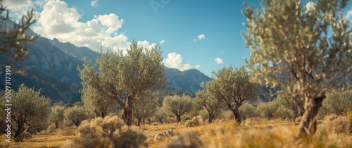 A vibrant summer landscape ...