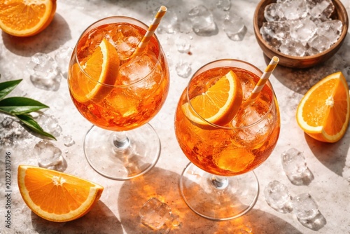 Refreshing summer Aperol Sp...