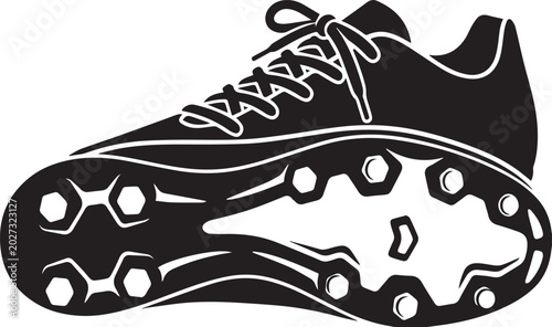 Soccer Boot Cleat Studs Footwear Sports Silhouettes