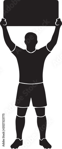 Soccer Player Substitution Digital Board Display Silhouettes