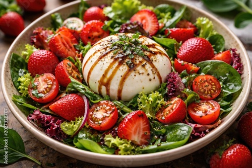 Refreshing summer salad wit...