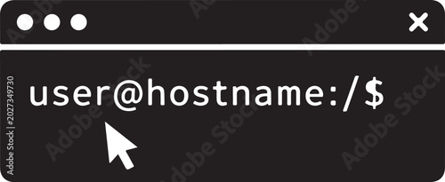 Fotografija Terminal prompt, command line interface, user interface element, computer screen
