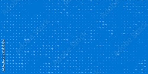 Φωτογραφία Blue Mathematical Plus Symbols Pattern