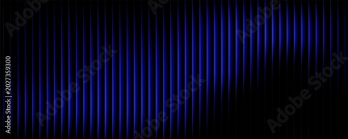 Billede på lærred Ribbed fractal glass texture with dreamy purple and black  gradient, futuristic