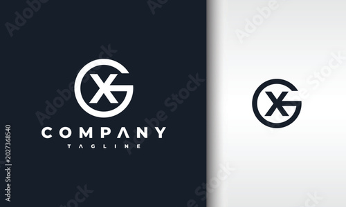 monogram letter XG logo