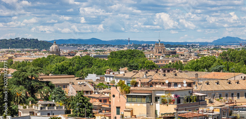 Fotografie View of Rome from Janiculum hill