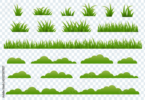 Grass And Bushes Big Set