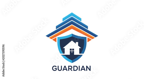 Photos Guardian home protection house logo.