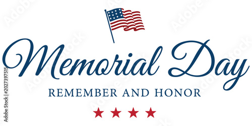 Schilderij op canvas Memorial day tribute honoring fallen heroes and american patriotism