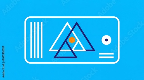 flat vector badges and background