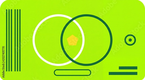 flat vector badges and background