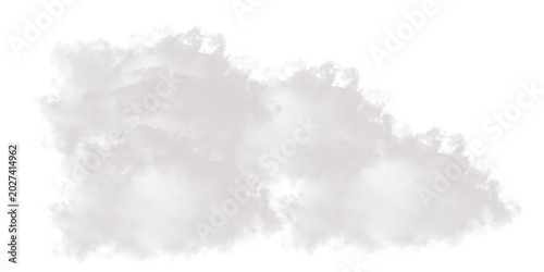 Cuadro en lienzo Transparent cloud vector illustration realistic smoke or fog