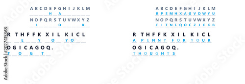 Valokuva Letter cryptogram
