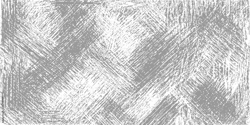Obraz premium Abstract grey and white textured background with overlapping diagonal lines and scratches