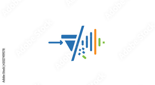Photos Sound Wave Graphic Equalizer Icon.