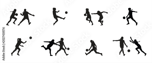 Photos female gaelic football players silhouette