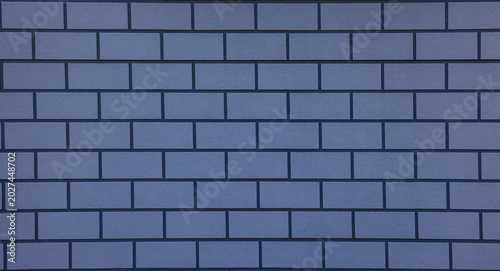 Tableau sur toile brick wall, mosaic wide panorama of masonry, bricklaying texture background