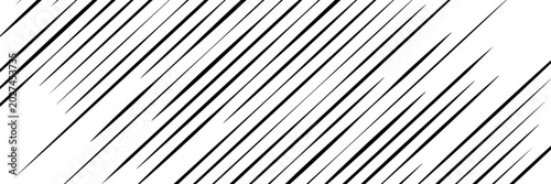 Quadro em tela A series of parallel horizontal black lines of varying thickness and density, creating a gradient effect