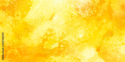 Bild auf Leinwand Bright abstract watercolor background with glowing amber and sunny yellow gradie