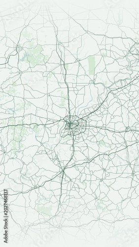 Foto Modern minimalist vector map of Louisville, Kentucky, USA