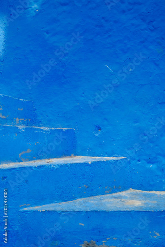 Abstract blue painted wall texture background