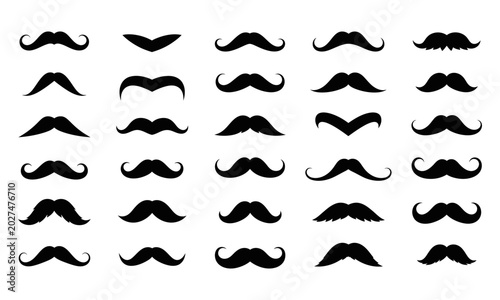 collection of mustaches