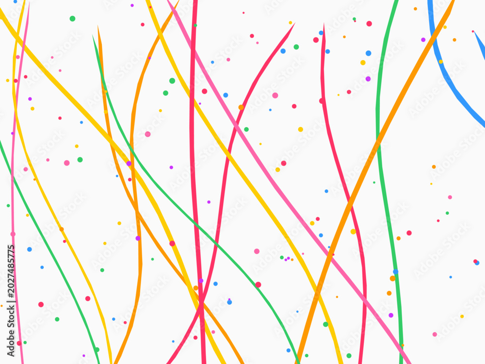 Fototapeta premium Vivid Party Streamers Colorful Fun Background