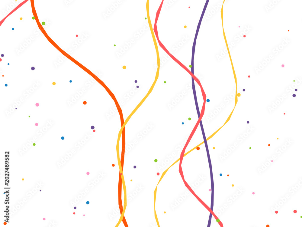 Fototapeta premium Vivid Party Streamers Colorful Fun Background